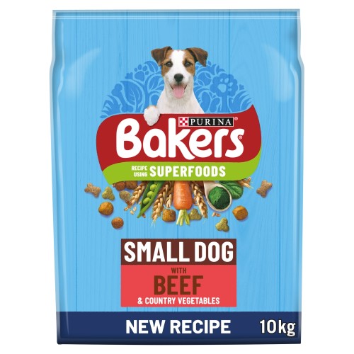 Bakers Small Dog Dry Dog Food Beef & Veg 10kg