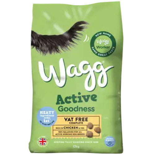 Wagg Complete Active Goodness Chicken & Vegetable Dry Adult Dog Food 12kg